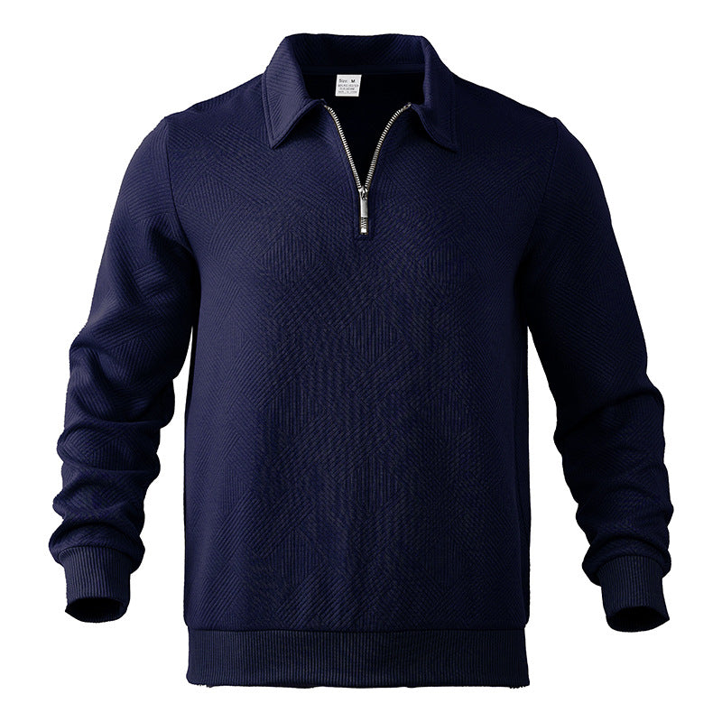 Arando | Moderner Zip-Polo-Pullover für Herren