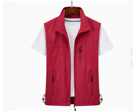 Ärmellose Jacke Winddicht für Herren