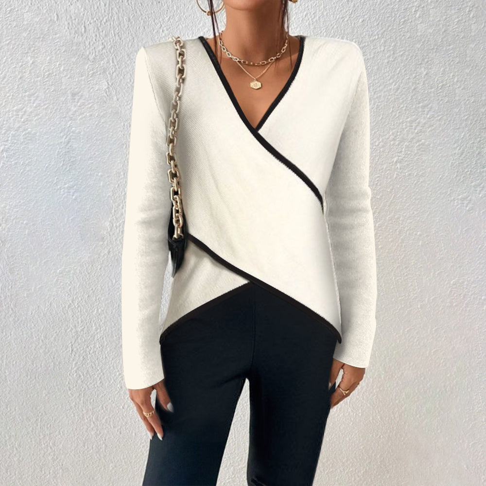 Arzula | Eleganter V-Ausschnitt-Pullover für Damen