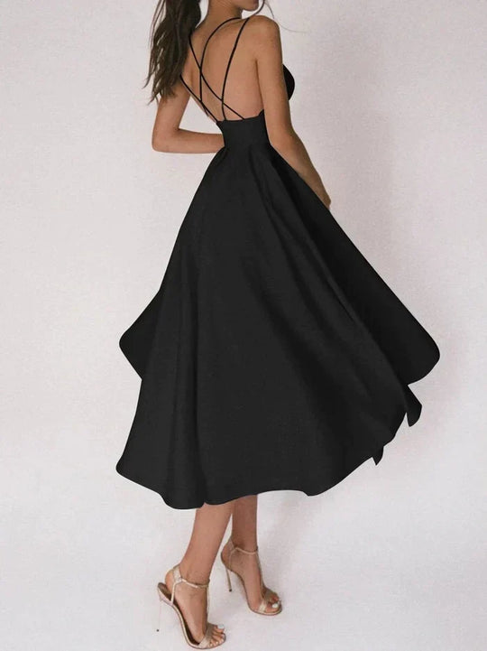 Asena | Klassisches V-Ausschnitt Kleid für Damen