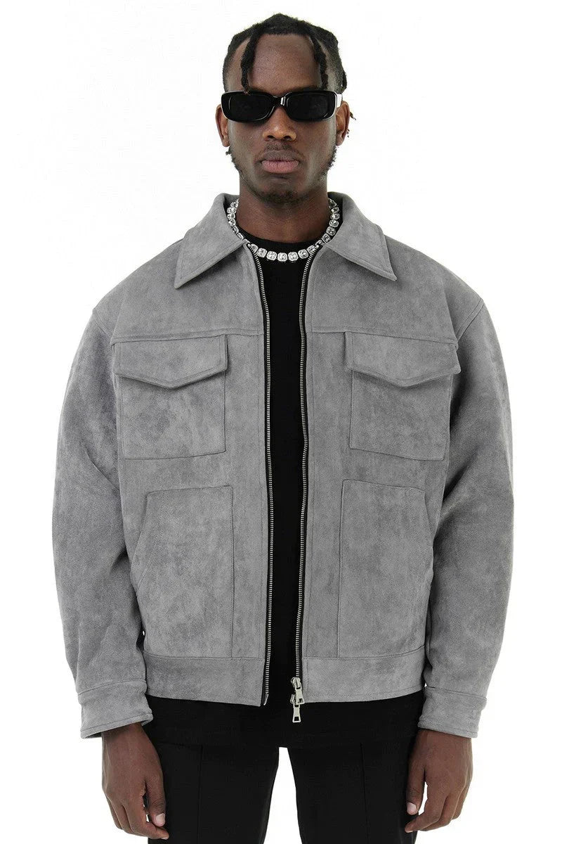 Athenius | Klassische PU-Lederjacke für Herren