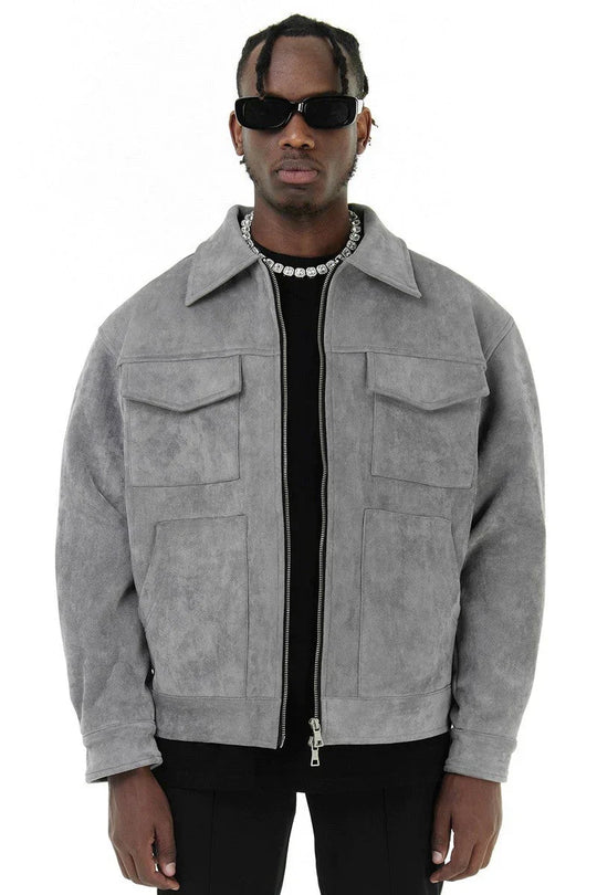 Athenius | Klassische PU-Lederjacke für Herren