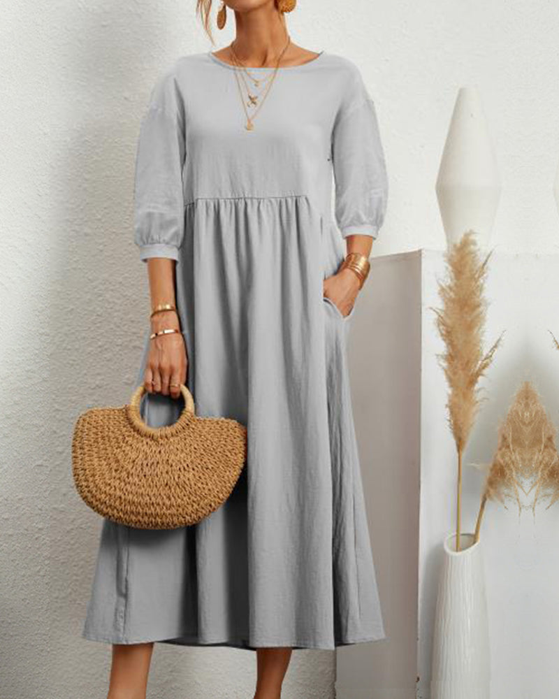 Auguste | Fließendes Langkleid für Damen