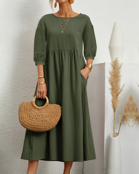 Auguste | Fließendes Langkleid für Damen