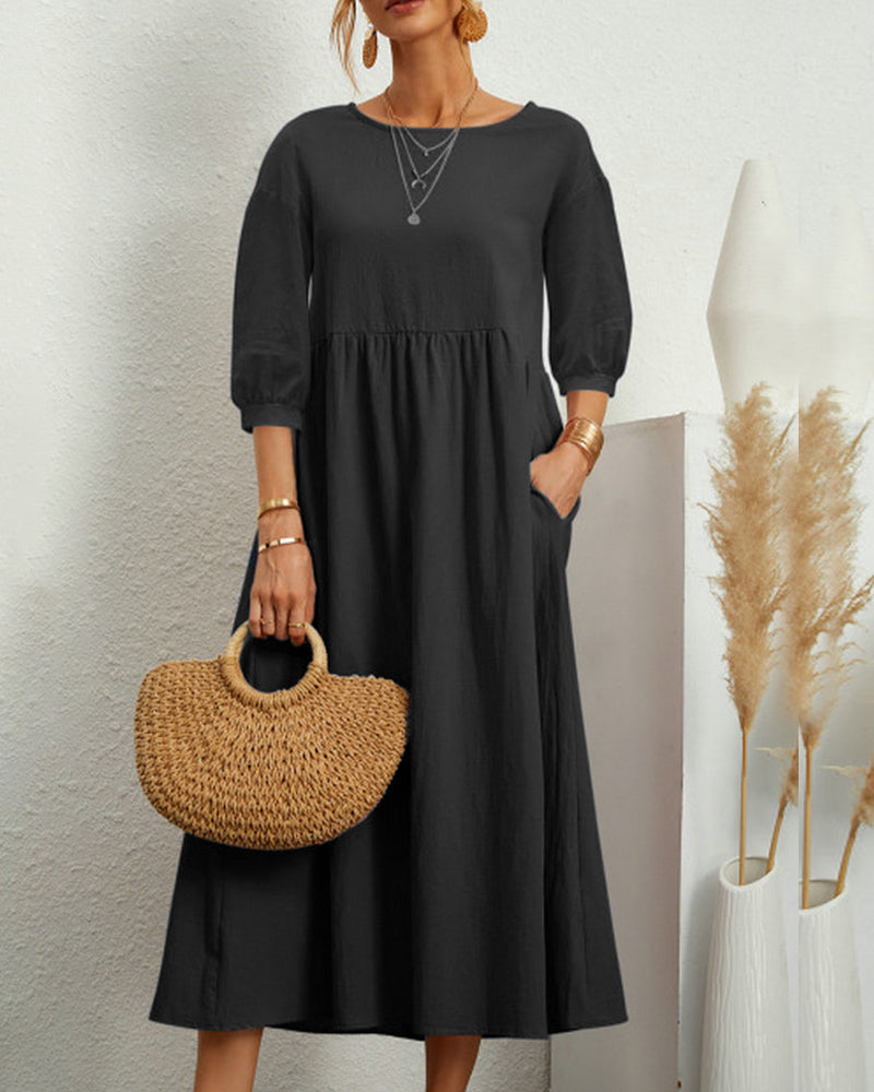 Auguste | Fließendes Langkleid für Damen