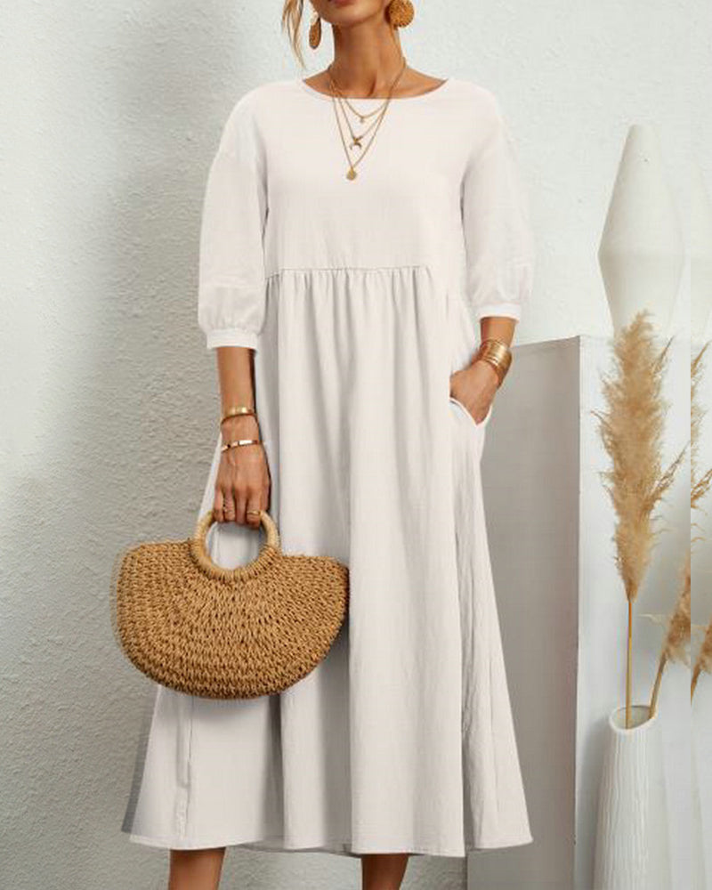 Auguste | Fließendes Langkleid für Damen