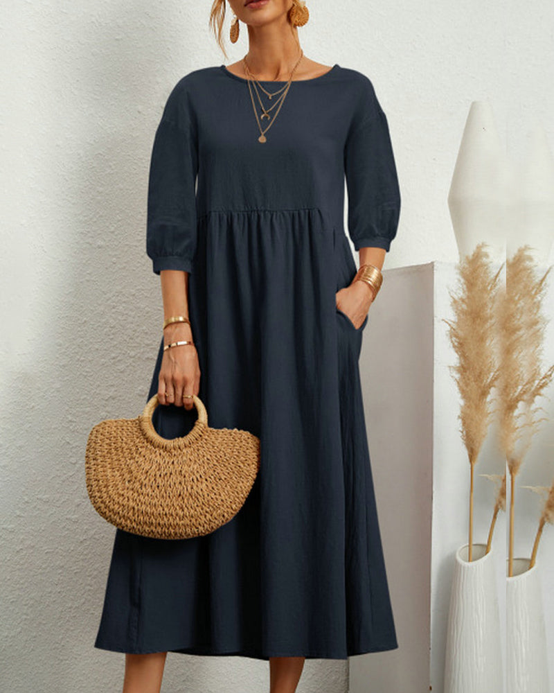 Auguste | Fließendes Langkleid für Damen