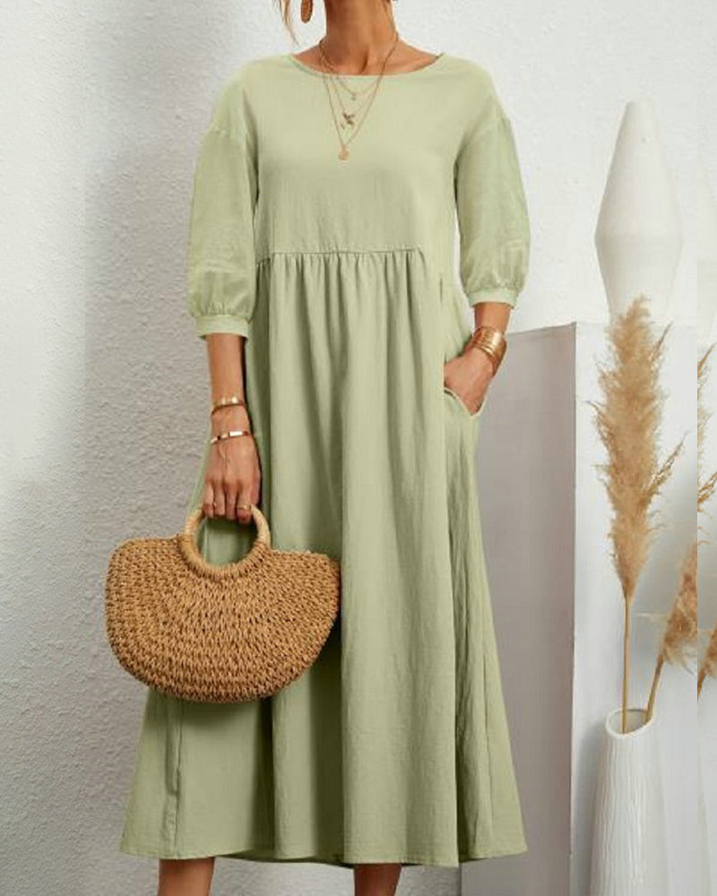 Auguste | Fließendes Langkleid für Damen