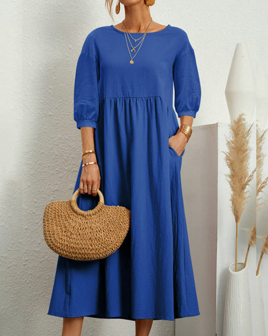 Auguste | Fließendes Langkleid für Damen