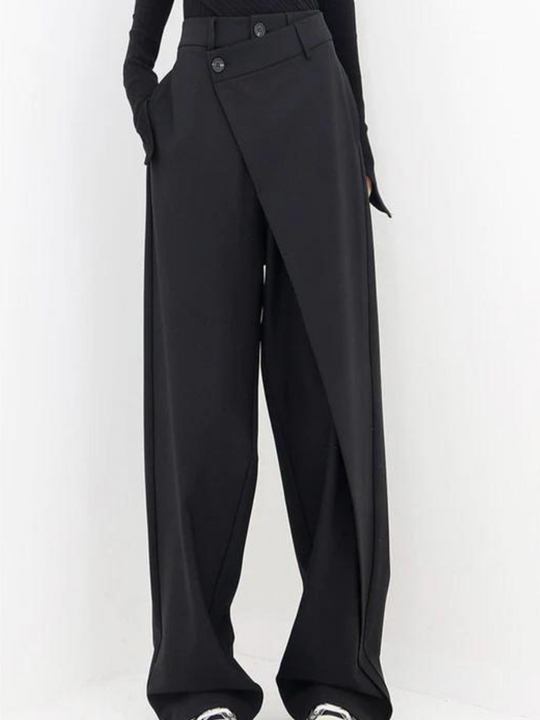 Aurélie | Asymmetrische Weitbein-Hose für Damen