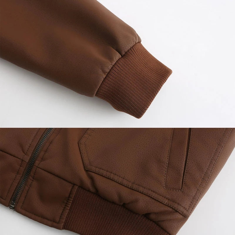 Aurelius | Kapuzenlederjacke für Herren
