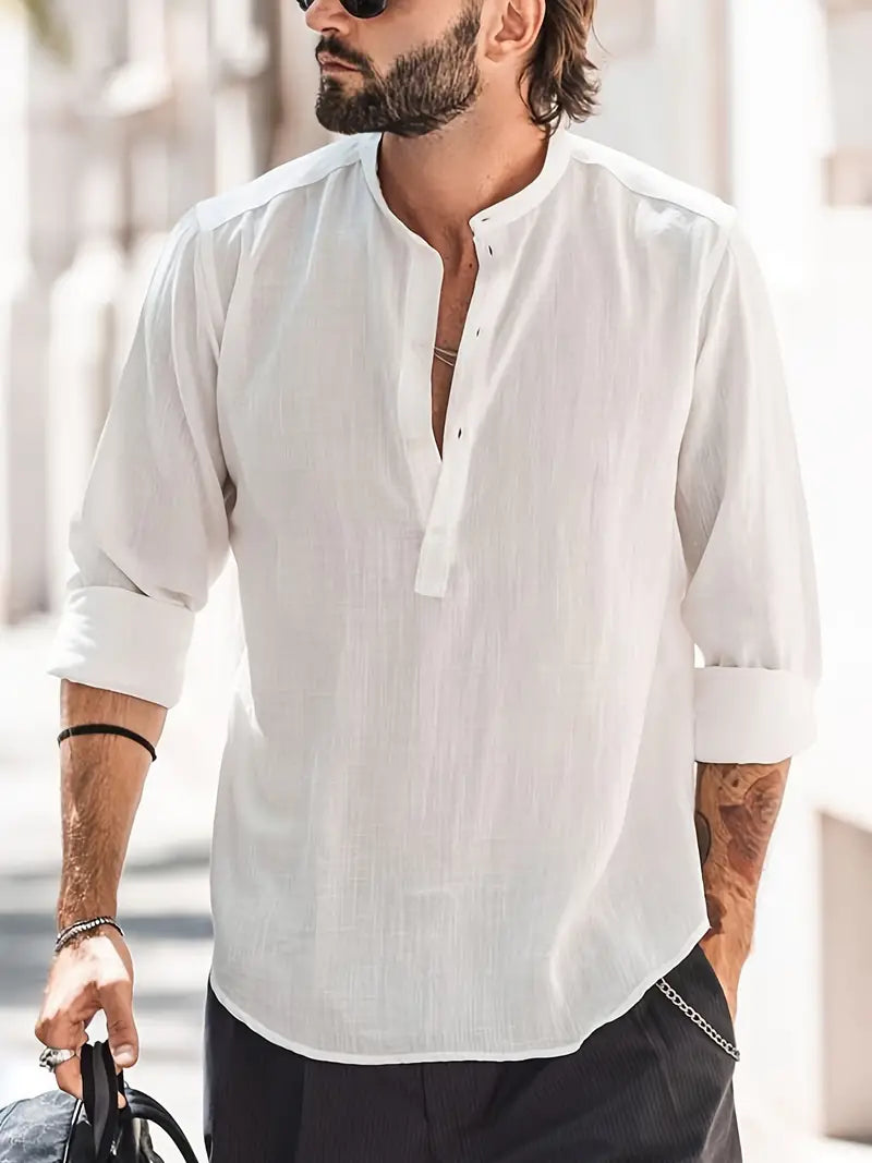 Auswald | Klassisches Langarmshirt für Herren