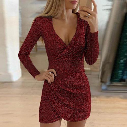 Aviona | Schimmerndes Wickelkleid für Damen