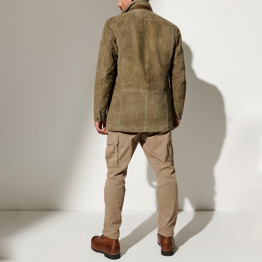 Axelbert | Retro PU-Lederjacke für Herren