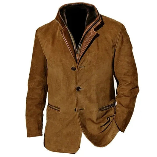 Axelbert | Retro PU-Lederjacke für Herren