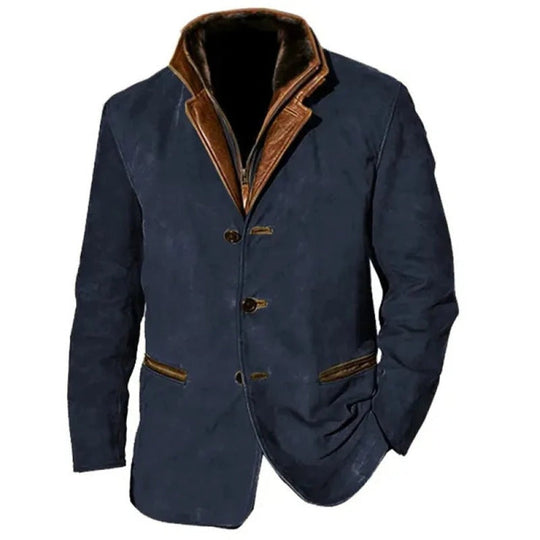Axelbert | Retro PU-Lederjacke für Herren