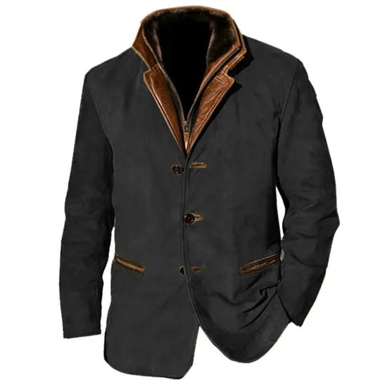 Axelbert | Retro PU-Lederjacke für Herren
