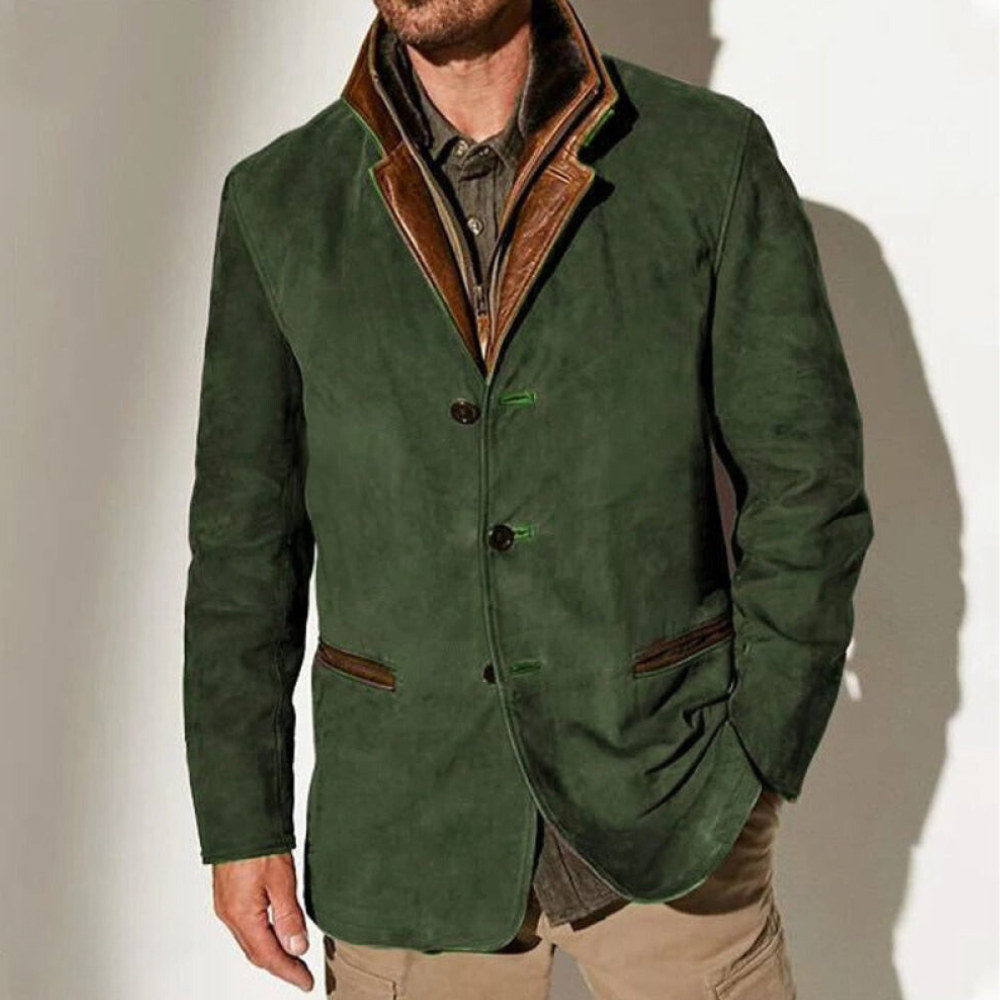 Axelbert | Retro PU-Lederjacke für Herren