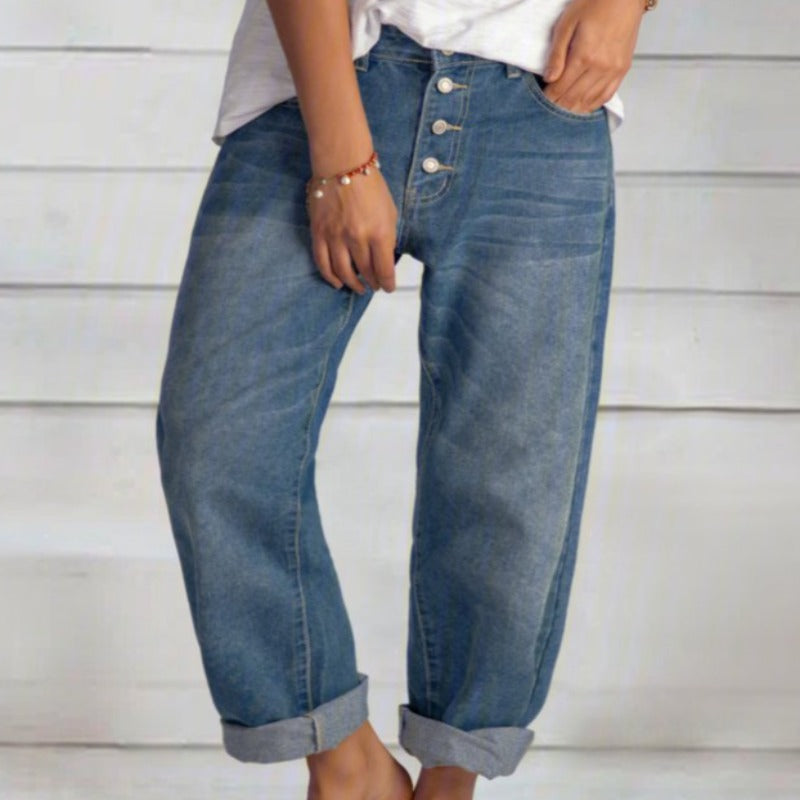 Ayleen | Trendige Weitbein-Jeans für Damen