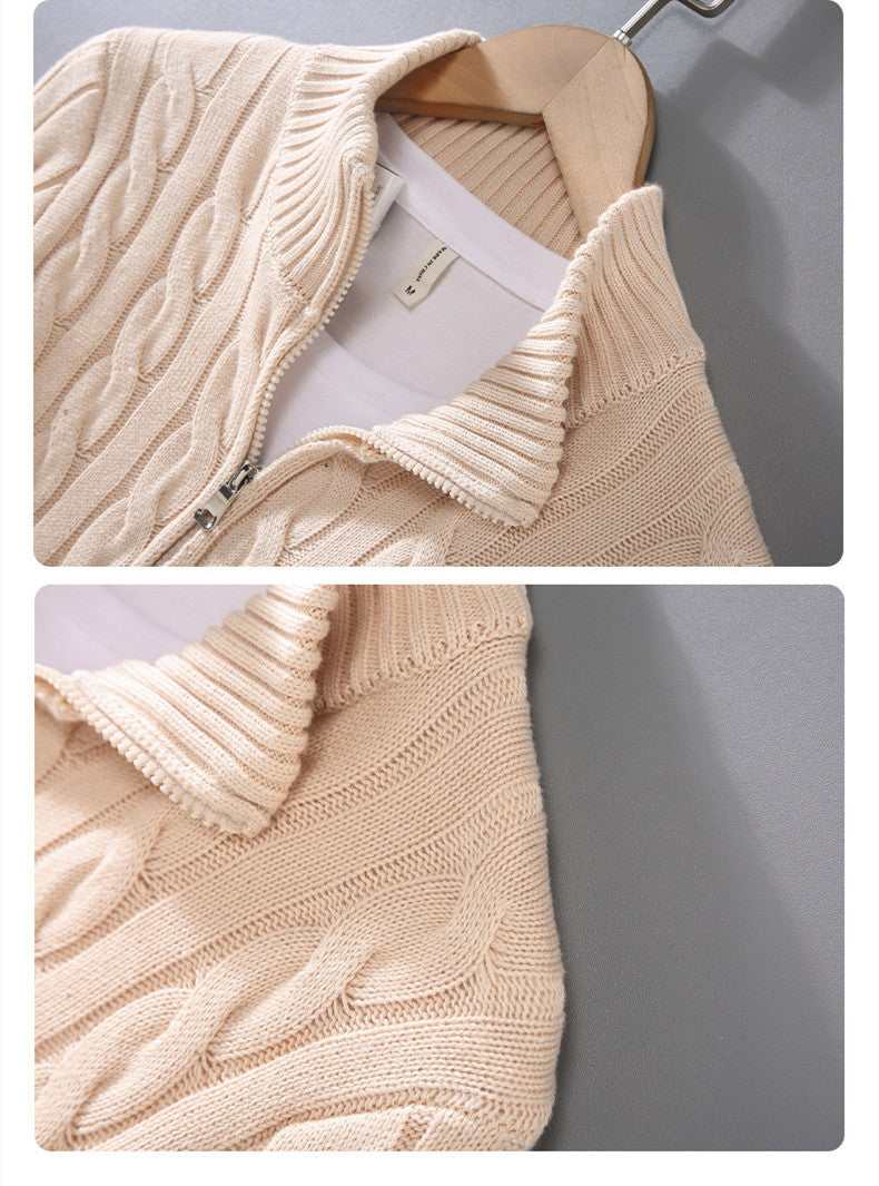 Babylonia | Kuscheliger Herbst-Zip-Pullover für Herren