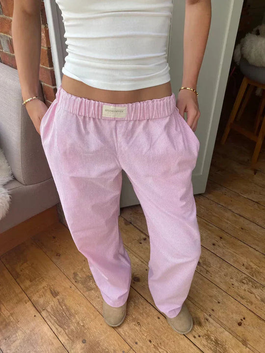 Baggy Freizeithose mit Elastischem Bund für Damen