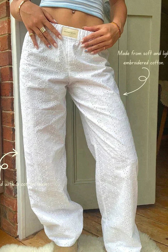 Baggy Freizeithose mit Elastischem Bund für Damen