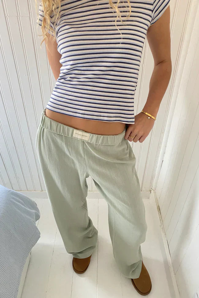 Baggy Freizeithose mit Elastischem Bund für Damen