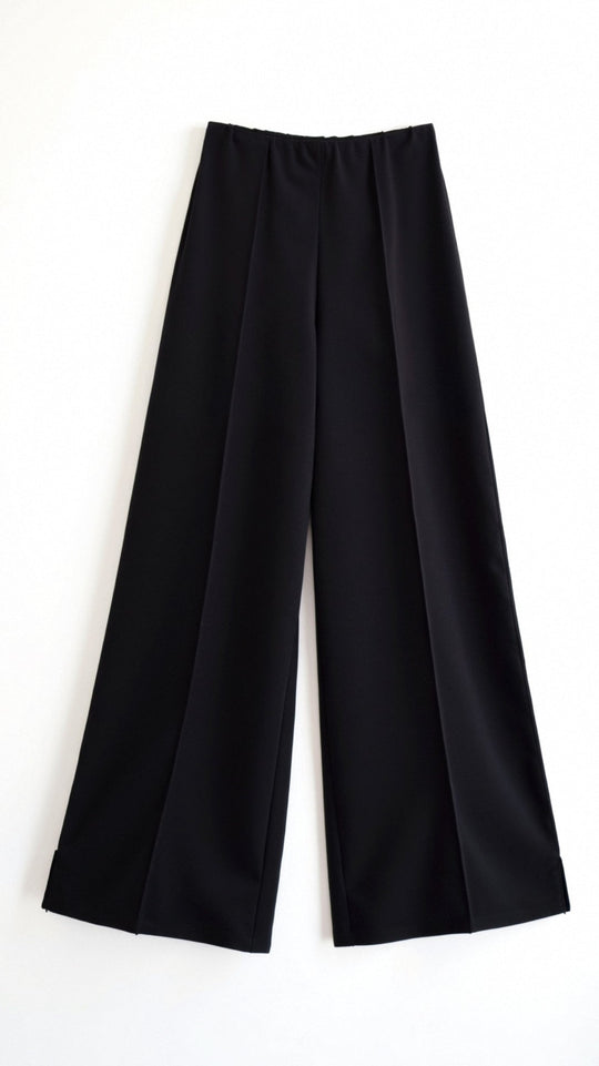 Baggy Hose mit Mittelhohem Bund für Damen