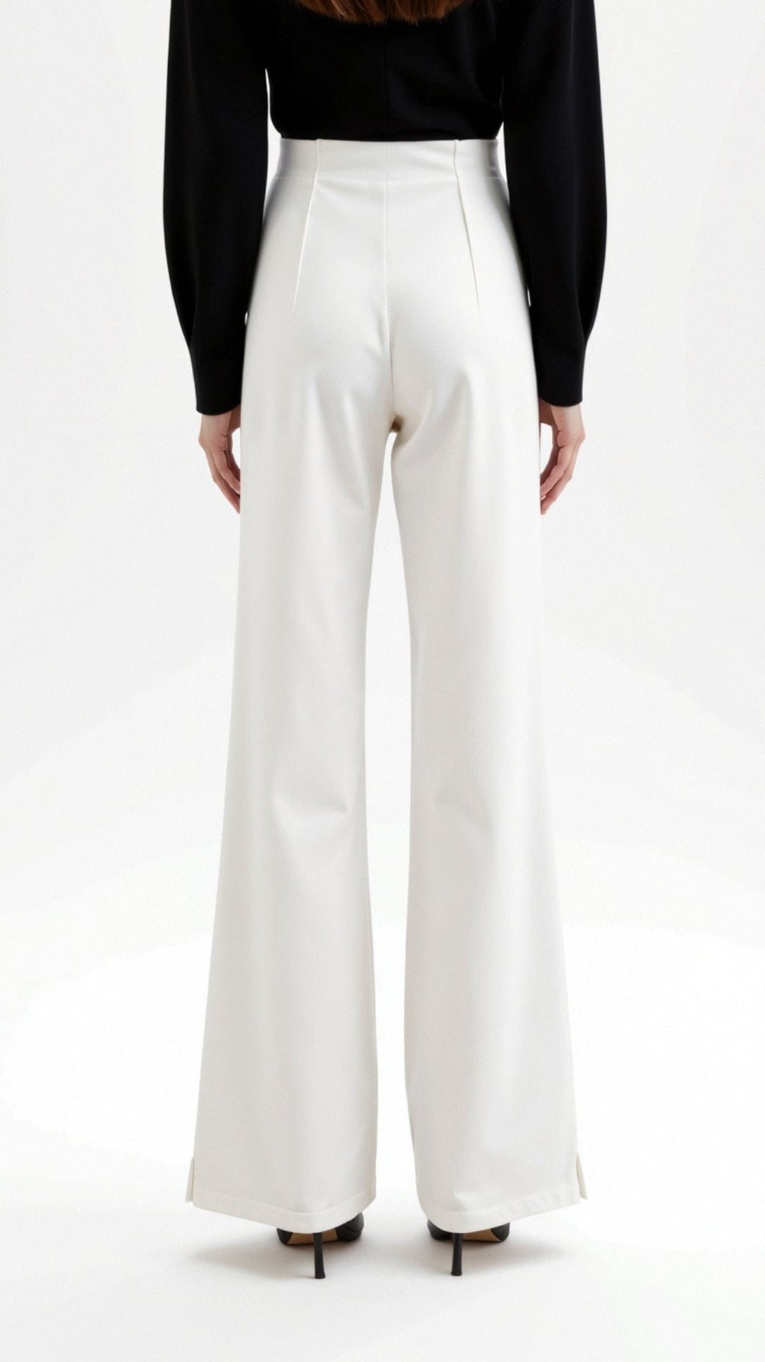 Baggy Hose mit Mittelhohem Bund für Damen