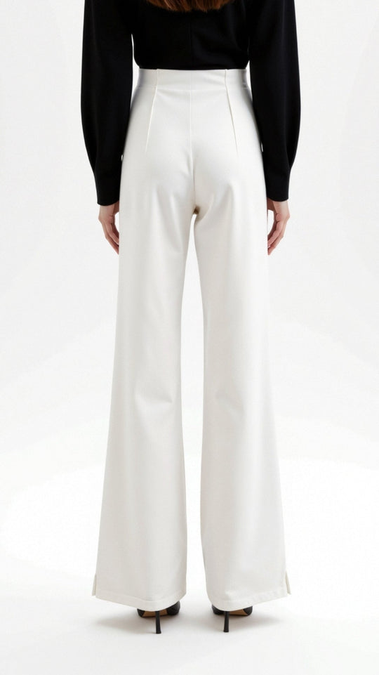 Baggy Hose mit Mittelhohem Bund für Damen