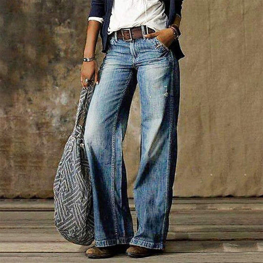 Baggy Hosen im Retro-Stil für Damen