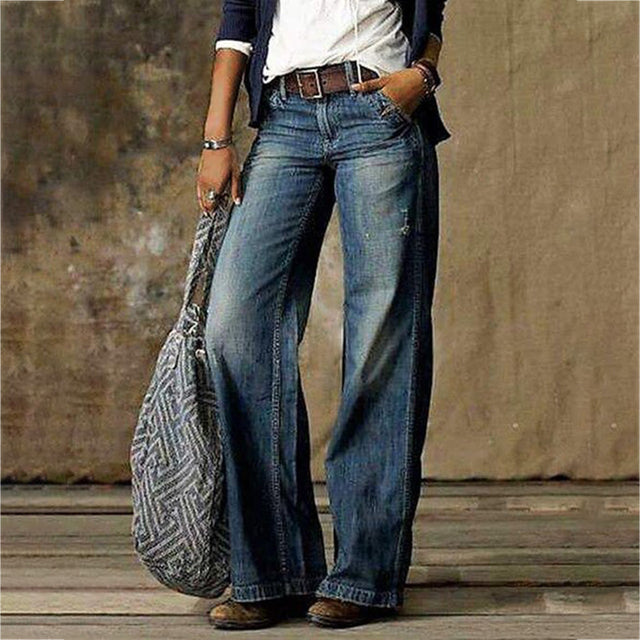 Baggy Hosen im Retro-Stil für Damen