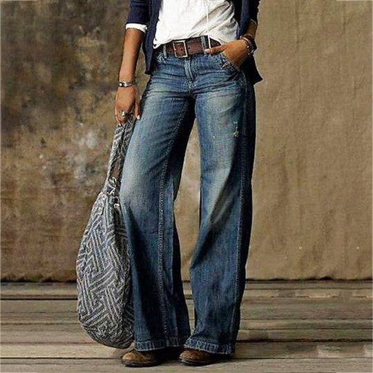 Baggy Hosen im Retro-Stil für Damen