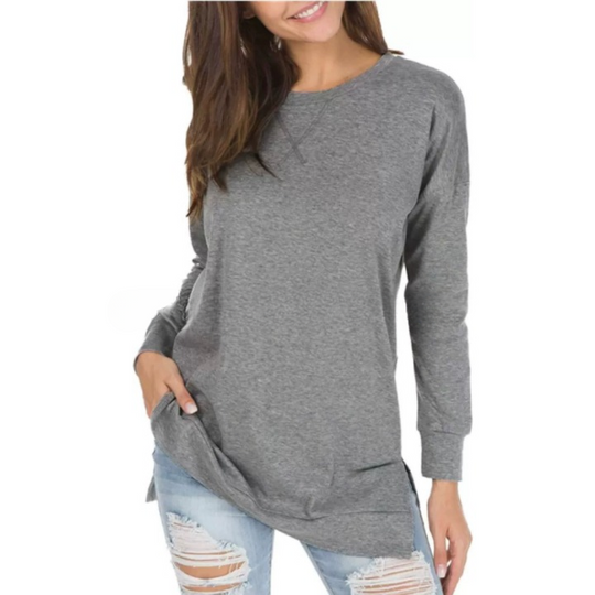Baggy Pullover für Damen mit Entspannter Passform