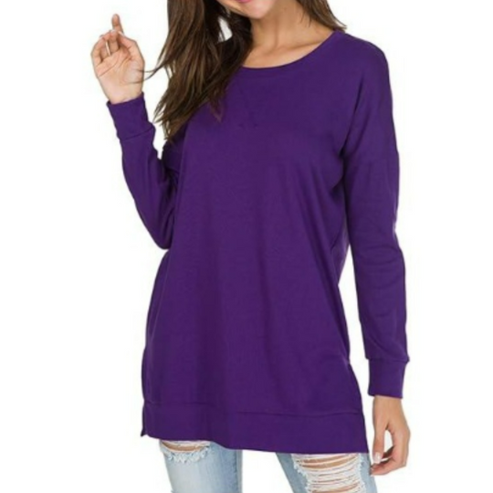 Baggy Pullover für Damen mit Entspannter Passform