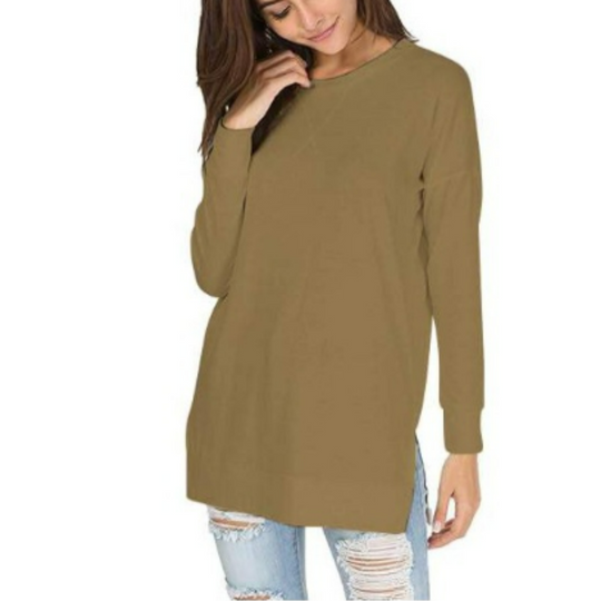 Baggy Pullover für Damen mit Entspannter Passform