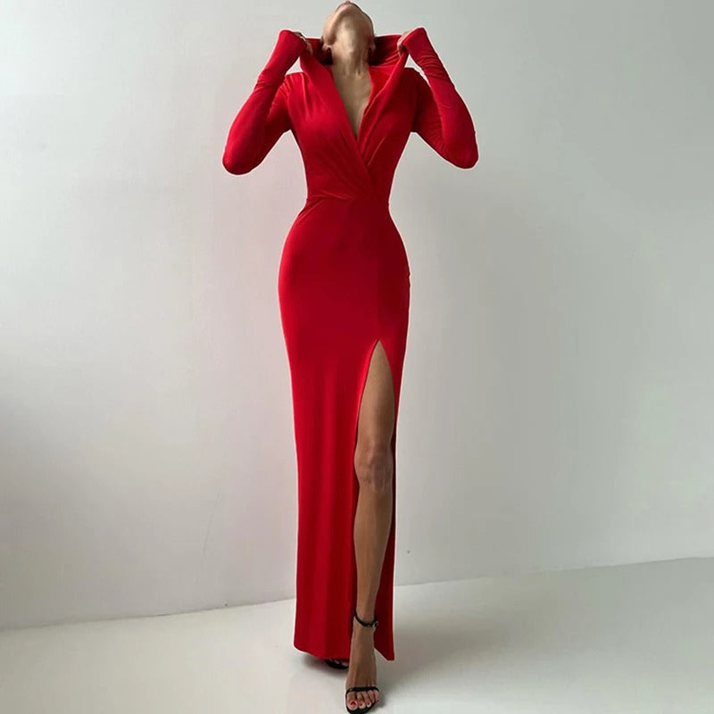 Barina | Partykleid mit Schlitz für Damen