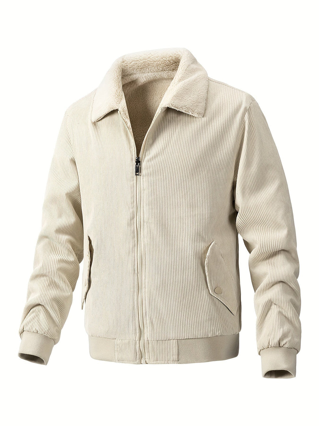Bartomole | Warme gestreifte Cordjacke für Herren