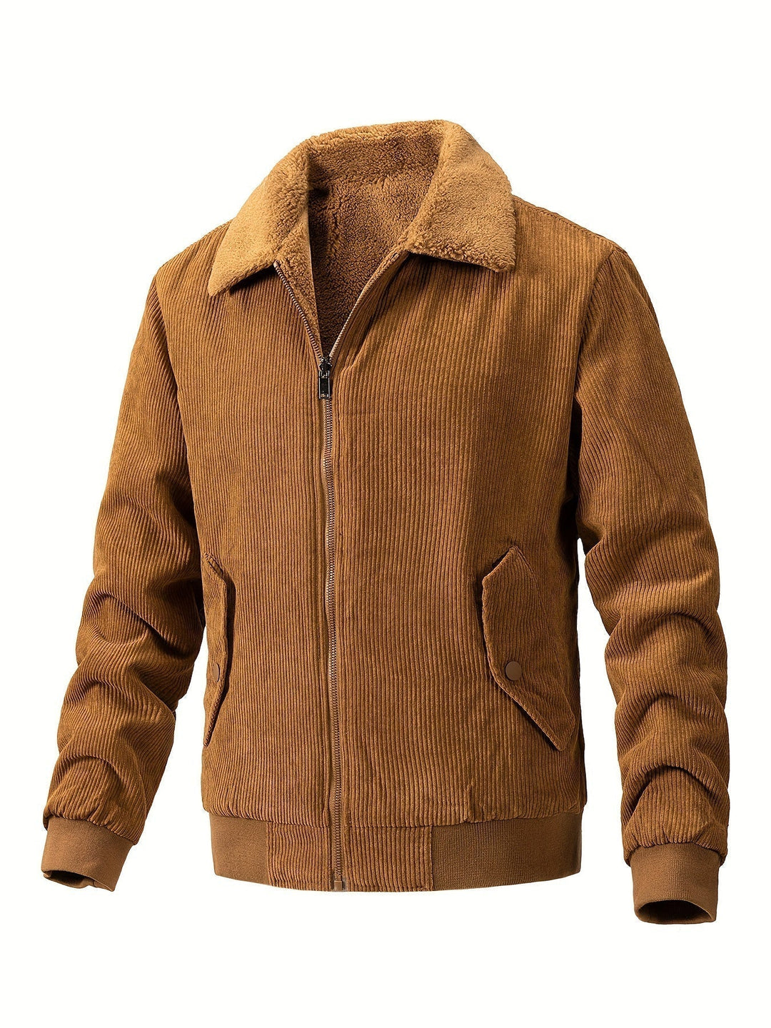 Bartomole | Warme gestreifte Cordjacke für Herren