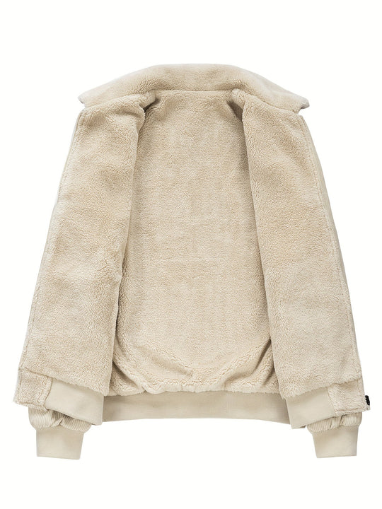 Bartomole | Warme gestreifte Cordjacke für Herren