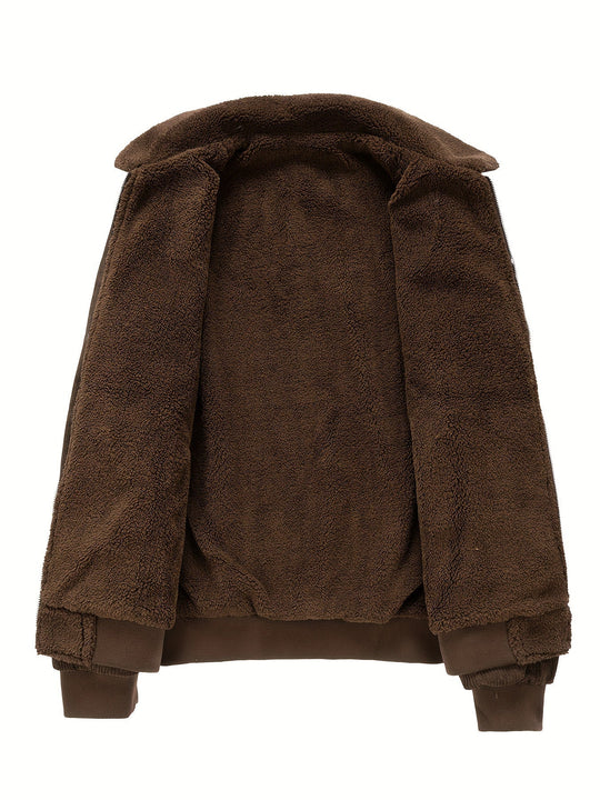Bartomole | Warme gestreifte Cordjacke für Herren