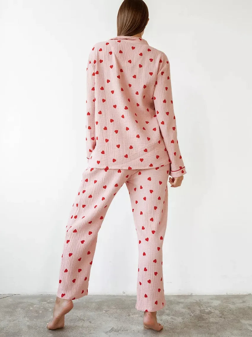 Baruch | Süßes Herz-Pyjama-Set für Damen