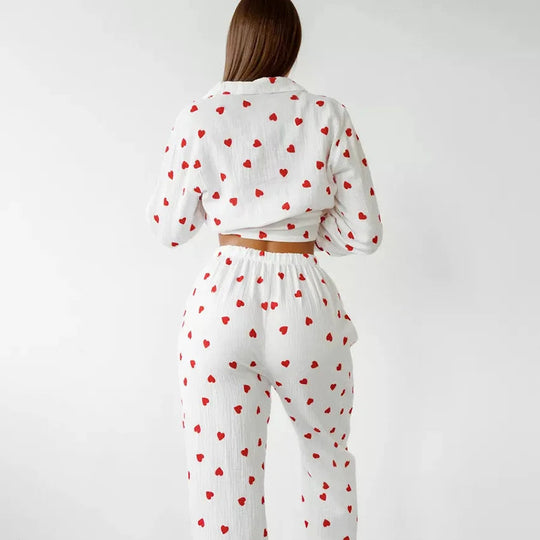 Baruch | Süßes Herz-Pyjama-Set für Damen