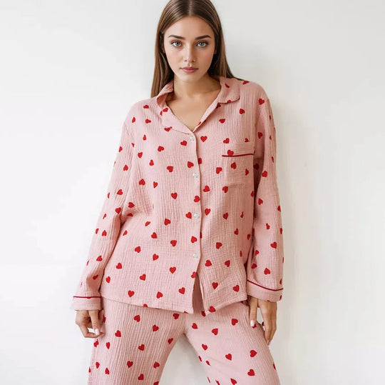 Baruch | Süßes Herz-Pyjama-Set für Damen