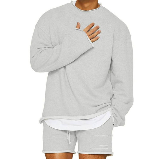 Basic Pullover Sweatshirt Baumwollemix für Herren
