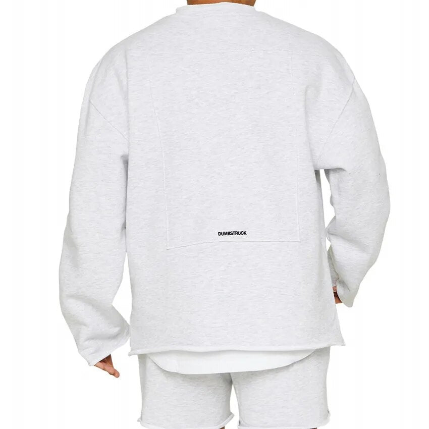 Basic Pullover Sweatshirt Baumwollemix für Herren