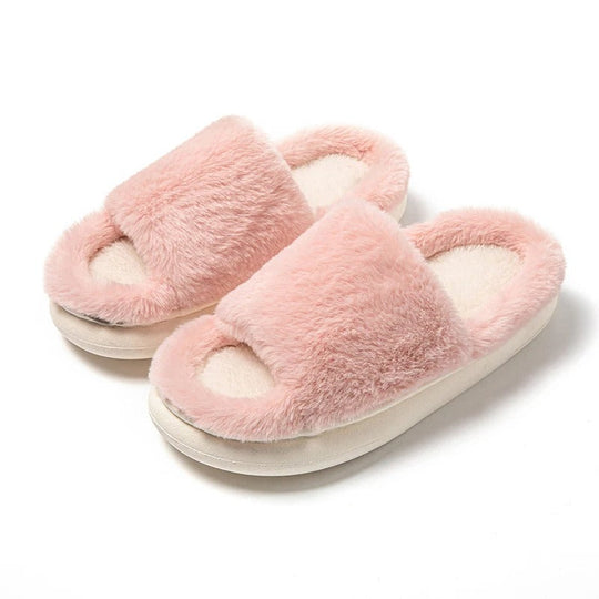 Bassiana | Weiche Peep-Toe Hausschuhe für Damen