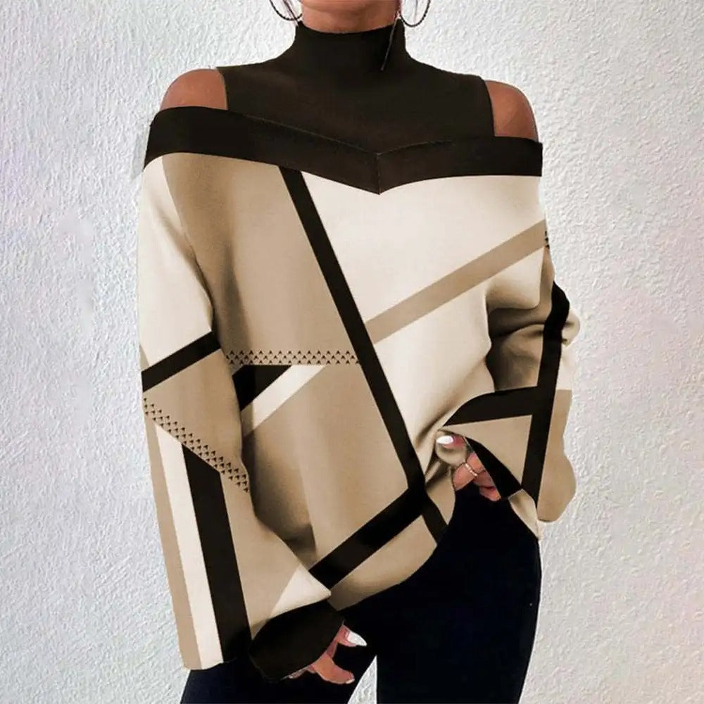 Bastiane | Geometrisch gemusterte Bluse für Damen