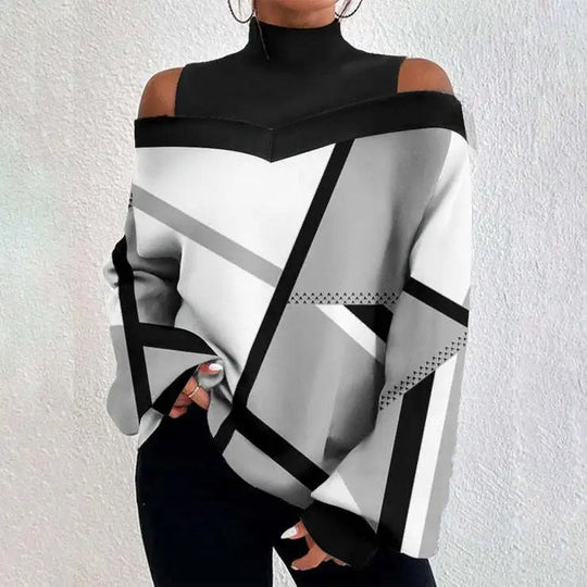 Bastiane | Geometrisch gemusterte Bluse für Damen