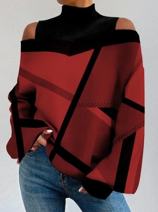 Bastiane | Geometrisch gemusterte Bluse für Damen